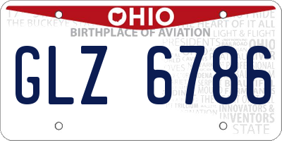 OH license plate GLZ6786