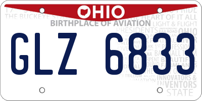 OH license plate GLZ6833