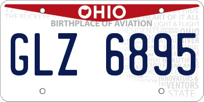 OH license plate GLZ6895