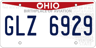 OH license plate GLZ6929