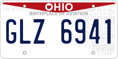 OH license plate GLZ6941