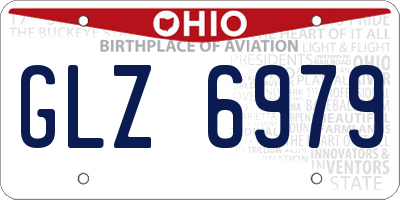 OH license plate GLZ6979
