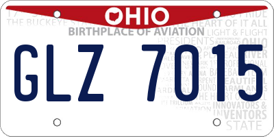 OH license plate GLZ7015