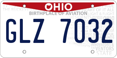 OH license plate GLZ7032
