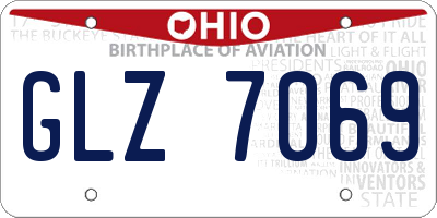 OH license plate GLZ7069