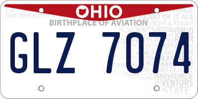 OH license plate GLZ7074
