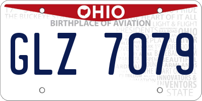 OH license plate GLZ7079