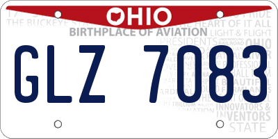 OH license plate GLZ7083