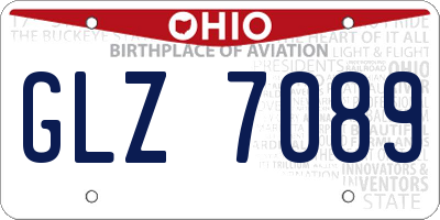 OH license plate GLZ7089