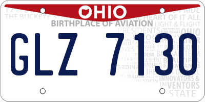 OH license plate GLZ7130