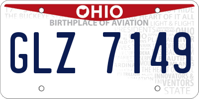 OH license plate GLZ7149