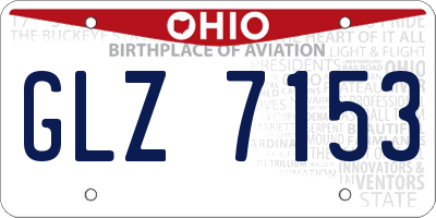 OH license plate GLZ7153