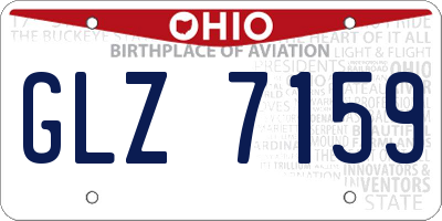 OH license plate GLZ7159