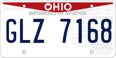 OH license plate GLZ7168