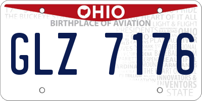 OH license plate GLZ7176