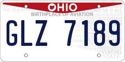 OH license plate GLZ7189