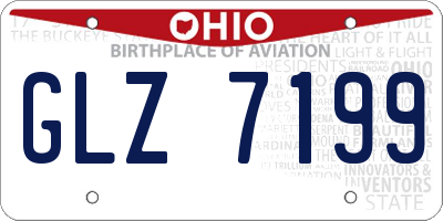 OH license plate GLZ7199