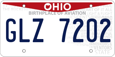 OH license plate GLZ7202