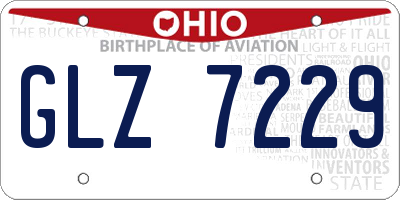 OH license plate GLZ7229