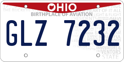 OH license plate GLZ7232