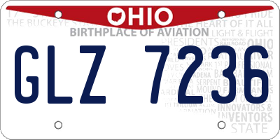 OH license plate GLZ7236