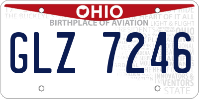 OH license plate GLZ7246