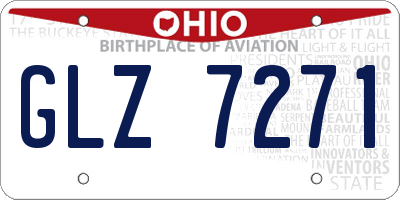 OH license plate GLZ7271