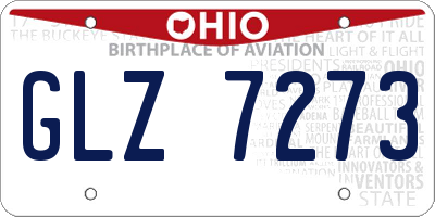 OH license plate GLZ7273