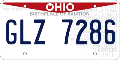 OH license plate GLZ7286