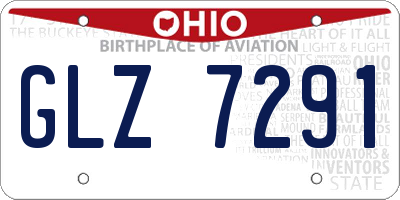 OH license plate GLZ7291