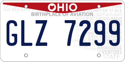 OH license plate GLZ7299