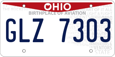 OH license plate GLZ7303