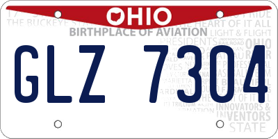 OH license plate GLZ7304