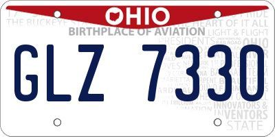 OH license plate GLZ7330