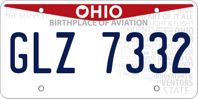 OH license plate GLZ7332