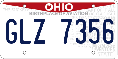OH license plate GLZ7356