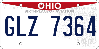 OH license plate GLZ7364