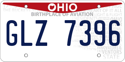OH license plate GLZ7396