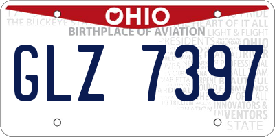 OH license plate GLZ7397