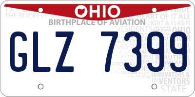 OH license plate GLZ7399