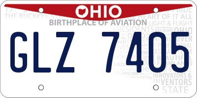 OH license plate GLZ7405