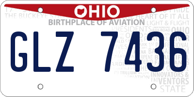 OH license plate GLZ7436