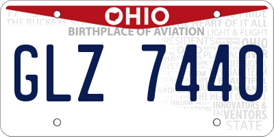 OH license plate GLZ7440