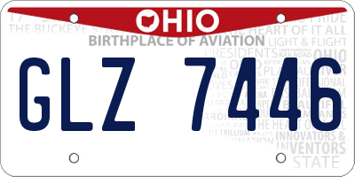 OH license plate GLZ7446