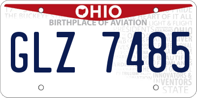 OH license plate GLZ7485