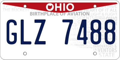 OH license plate GLZ7488