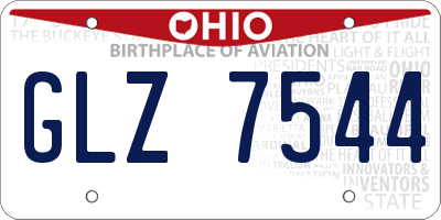 OH license plate GLZ7544