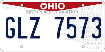 OH license plate GLZ7573