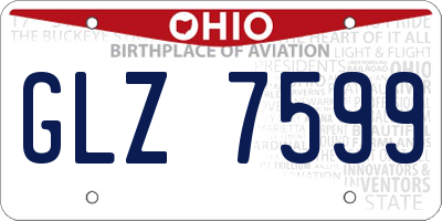OH license plate GLZ7599