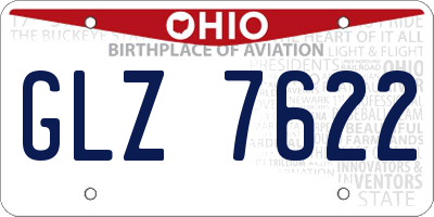 OH license plate GLZ7622